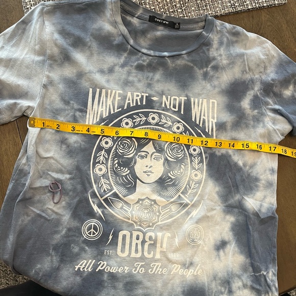 Obey Make Art Not War T-Shirt - Picture 3 of 3